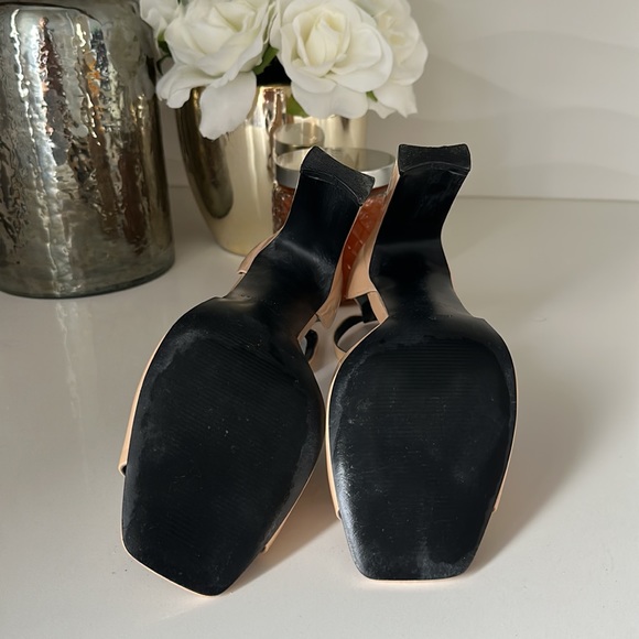 Marc Fisher Nude Patent Sandals - Picture 4 of 4